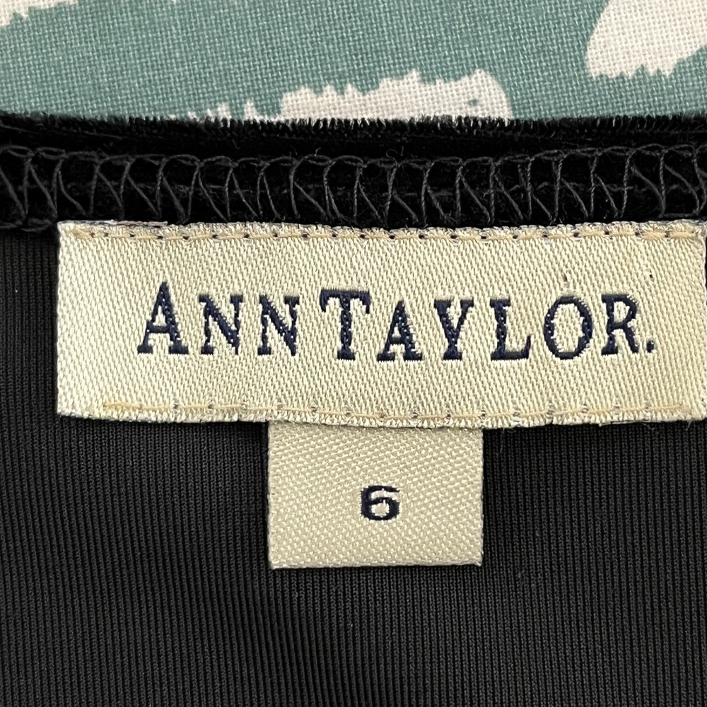 VTG Ann Taylor Woman's Dress Sz 6 Black Velvet Bow Sheath Minimalist USA Evening - Picture 7 of 9